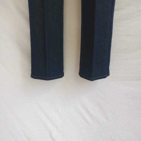 BEANPOLE MADE IN KOREA DIAMOND DECORATED BOOTCUT JEANS in BLUE WASH Medium Women - Picture 11 of 13